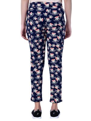 blue printed cotton pajama - 15026450 - Standard Image - 3