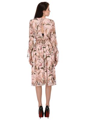 frill detail empire-line dress - 15026749 - Standard Image - 3