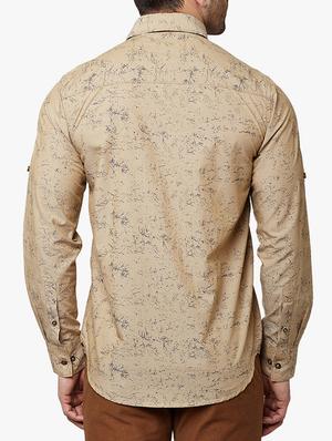 beige cotton casual shirt - 15026873 - Standard Image - 3