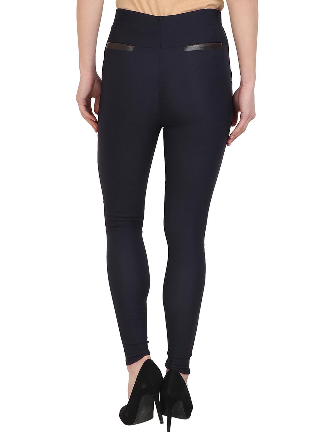 navy blue cotton lycra jegging - 15027548 - Zoom Image - 3