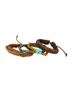 brown nonmetal bracelet - 15028550 - Standard Image - 3