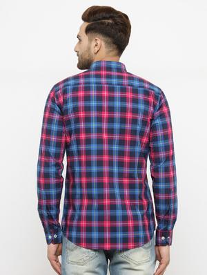 blue cotton casual shirt - 15028915 - Standard Image - 3