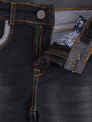 black denim washed jeans - 15029398 - Standard Image - 3