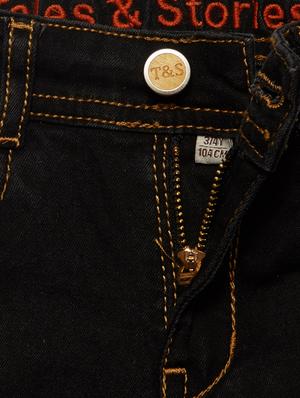 black denim plain jeans - 15029415 - Standard Image - 3
