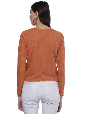 long sleeved knitted top - 15029743 - Standard Image - 3