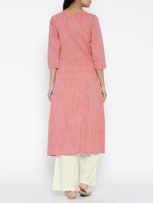 pink kurta palazzo set - 15030403 - Standard Image - 3
