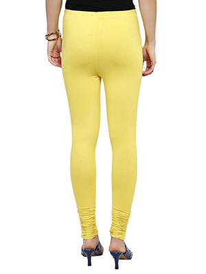 yellow solid leggings - 15030593 - Standard Image - 3