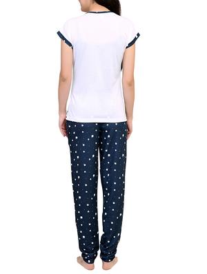 Multicolored printed nightwear pajama set - 15030631 - Standard Image - 3