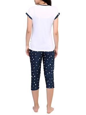 multicolored printed capri nightwear set - 15030650 - Standard Image - 3