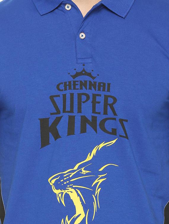 blue cotton front print tshirt - 15030854 - Zoom Image - 3