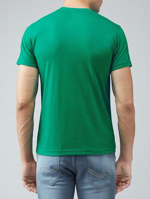 green cotton front print t-shirt - 15030941 - Standard Image - 3