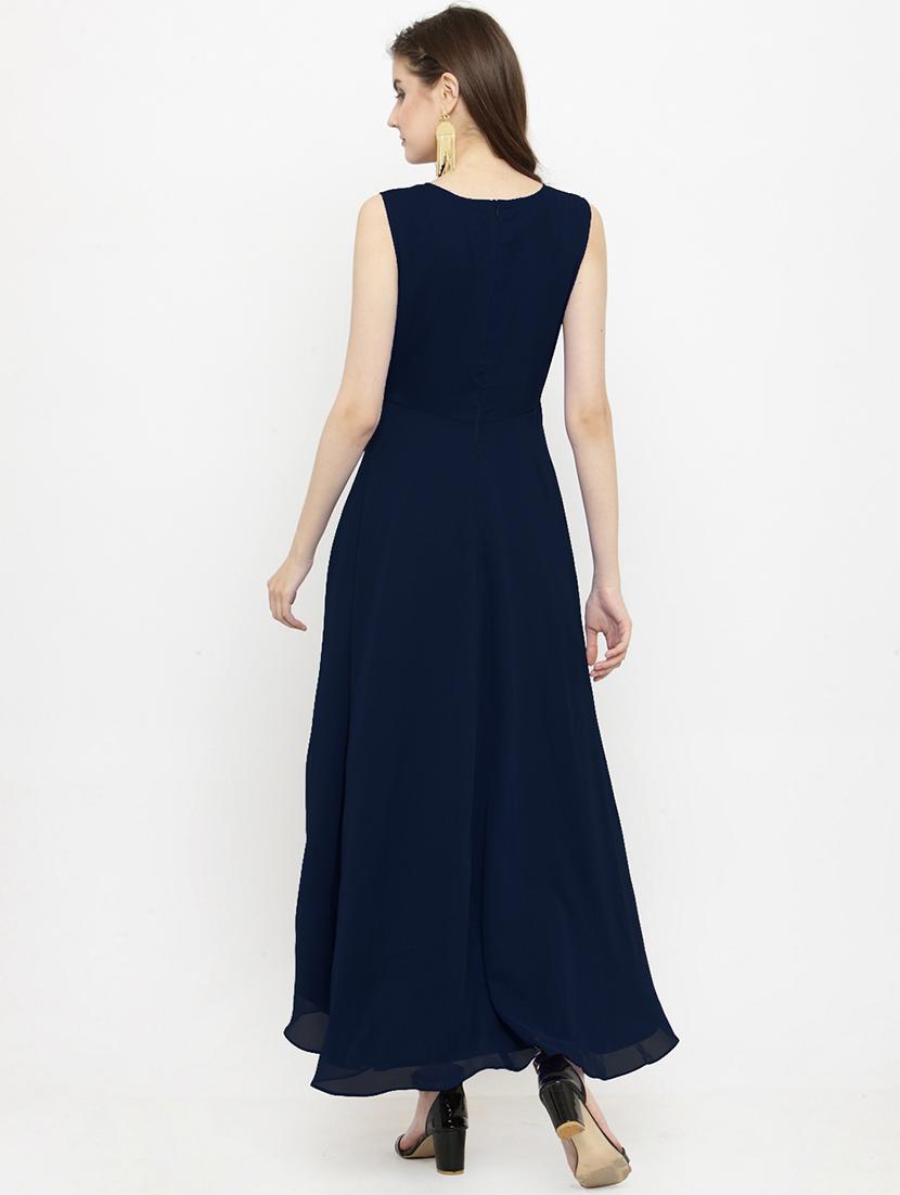 round neck asymmetric dress - 15031075 - Zoom Image - 3