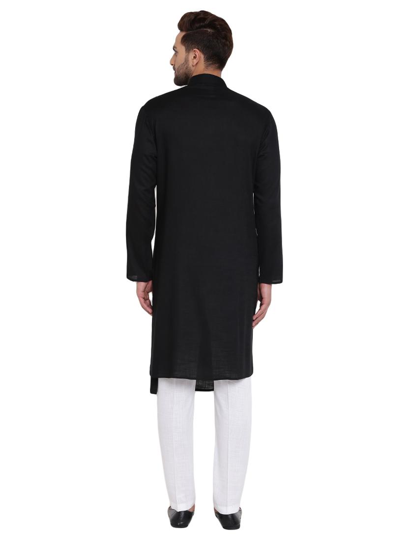 black rayon ethnic wear set - 15031318 - Zoom Image - 3
