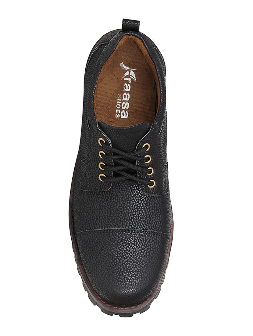 black faux leather derby - 15032229 - Zoom Image - 3