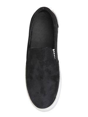 black Suede casual slipon - 15032239 - Standard Image - 3