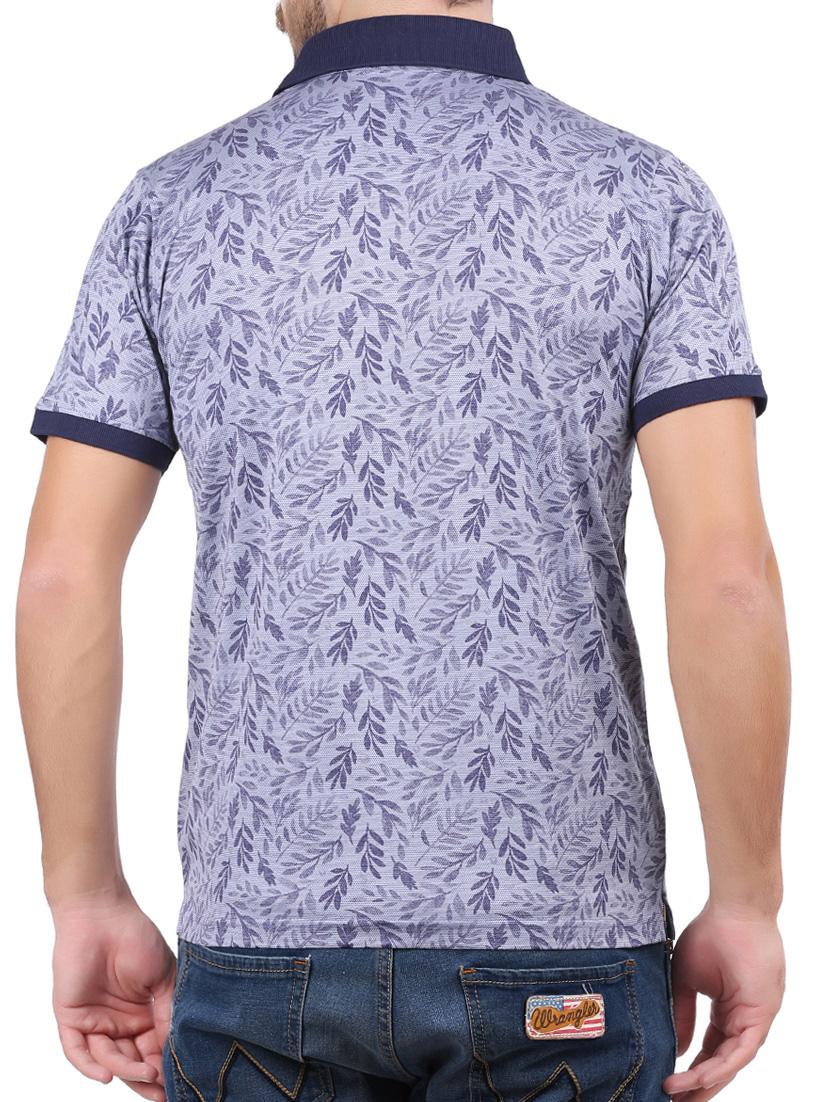 blue cotton all over print tshirt - 15032373 - Zoom Image - 3