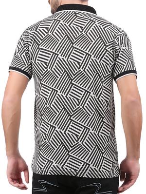 black monochrome all over print t-shirt - 15032441 - Standard Image - 3