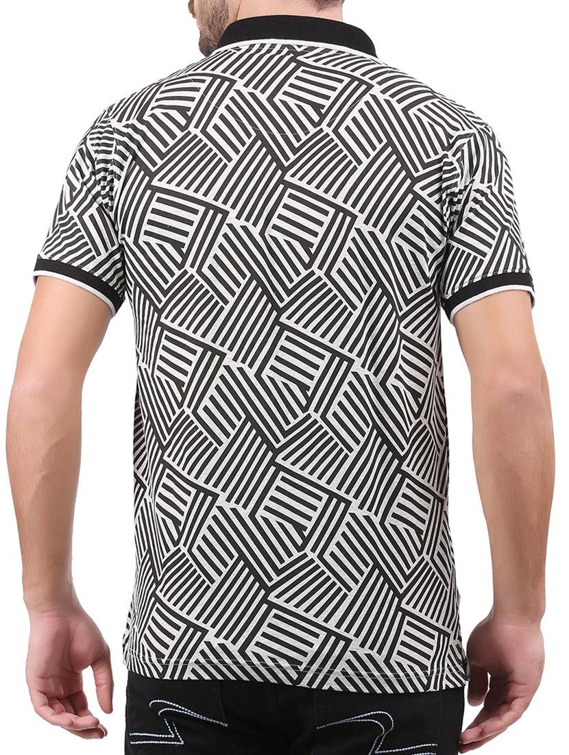 black monochrome all over print t-shirt - 15032441 - Zoom Image - 3