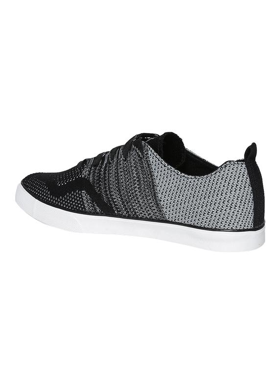 black Fabric lace up sneaker - 15033351 - Zoom Image - 3