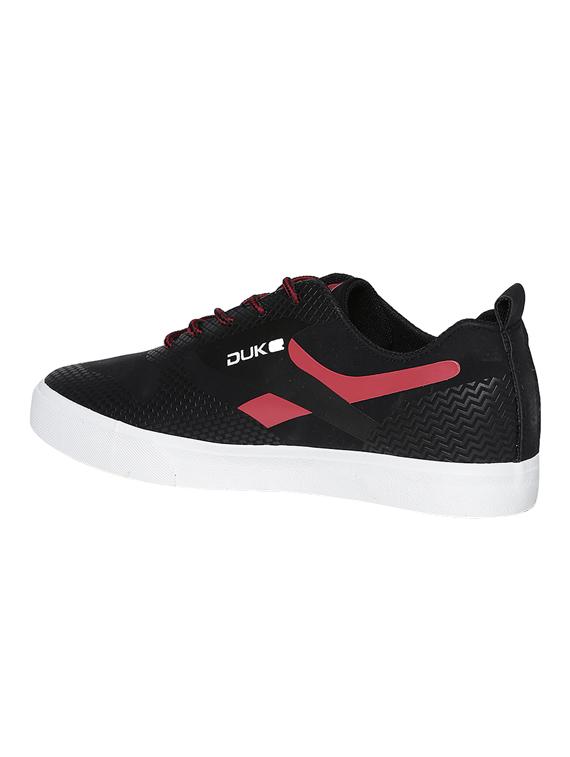 black leatherette lace up sneaker - 15033362 - Zoom Image - 3