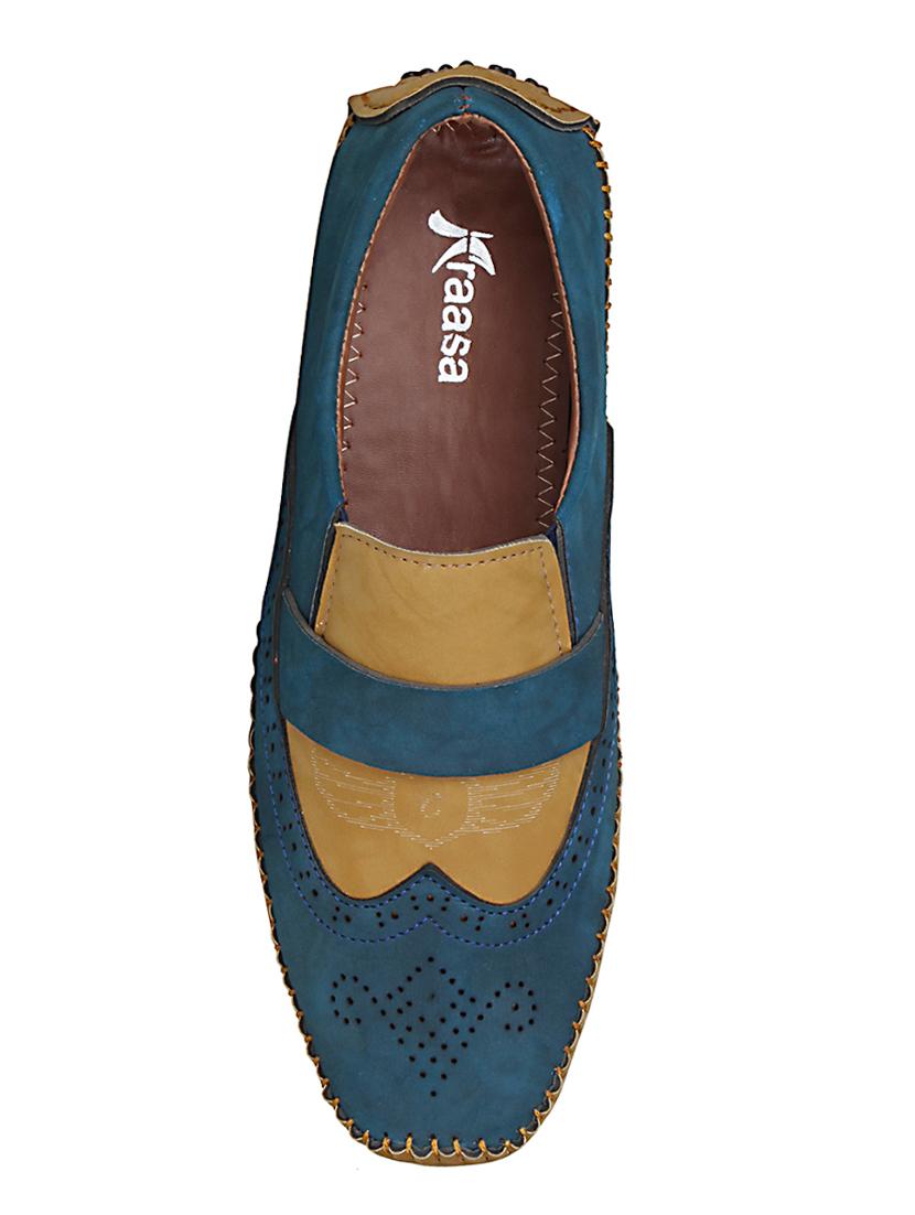 blue Leatherette casual slipon - 15033436 - Zoom Image - 3