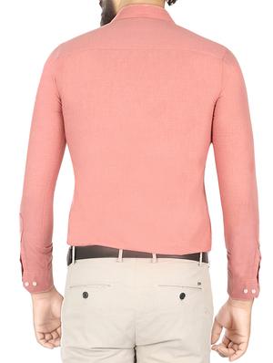 pink cotton blend formal shirt - 15033751 - Standard Image - 3