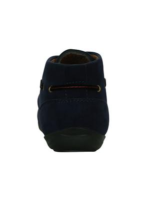 blue synthetic low ankle boots - 15036818 - Standard Image - 3