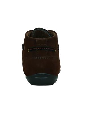 brown synthetic low ankle boots - 15036819 - Standard Image - 3