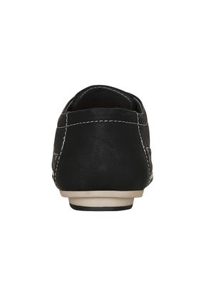 black leatherette lace up shoes - 15036853 - Standard Image - 3