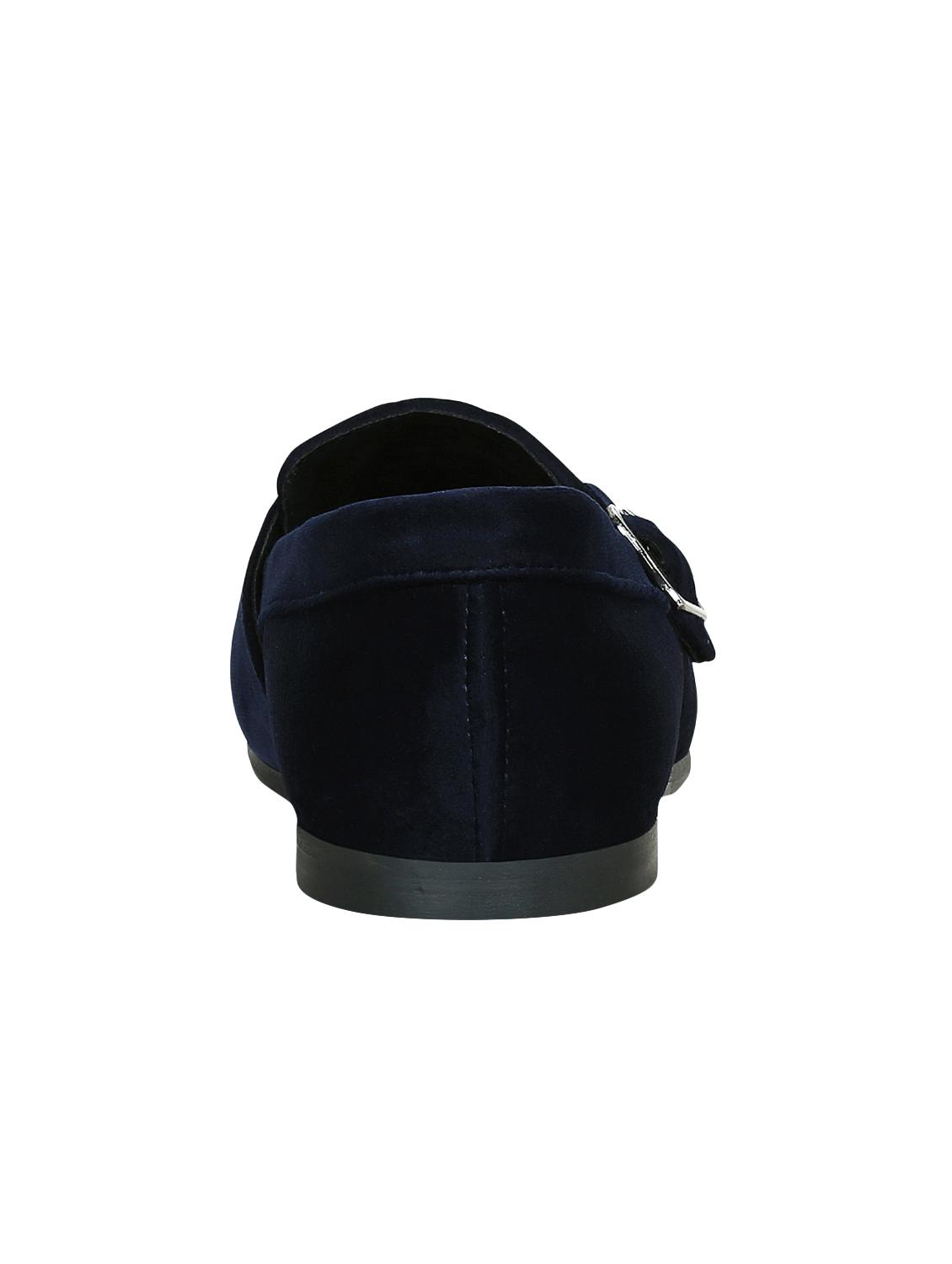 blue faux leather slip on monk straps - 15036861 - Zoom Image - 3