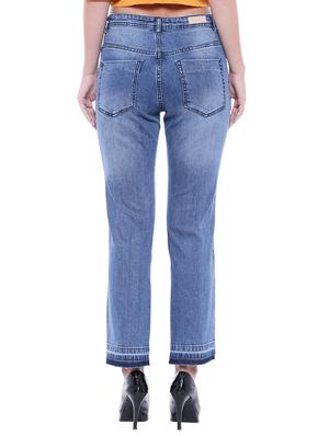 blue denim high rise jeans - 15037091 - Standard Image - 3