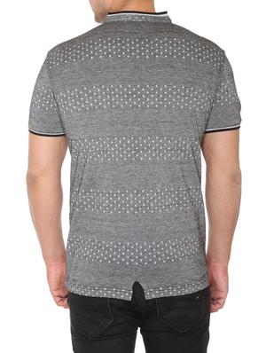 grey cotton all over print tshirt - 15037416 - Standard Image - 3