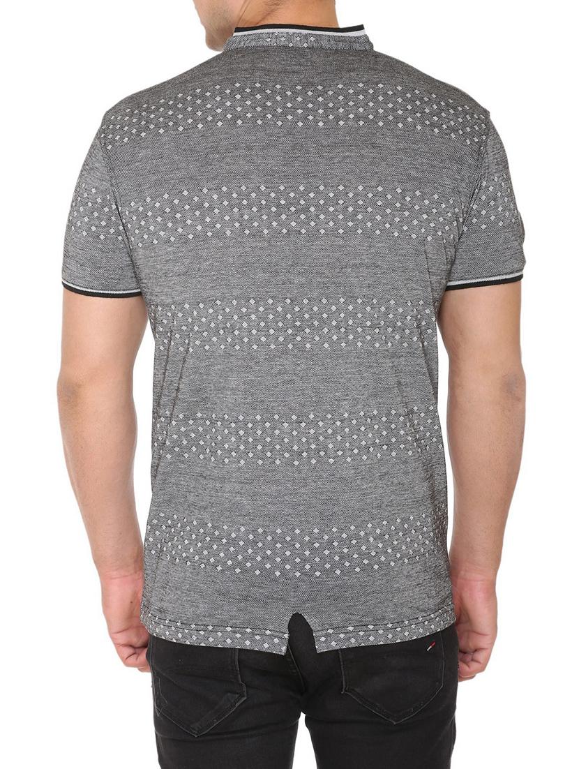 grey cotton all over print tshirt - 15037416 - Zoom Image - 3