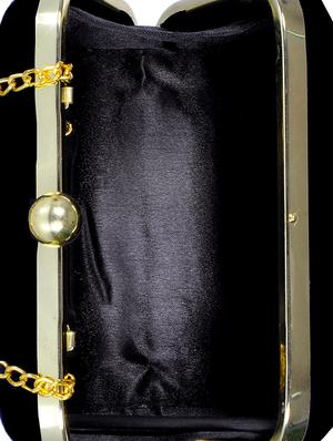 black velvet box clutch - 15037489 - Standard Image - 3