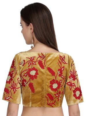 KAANCHIE NANGGIA yellow embroidered blouse - 15041920 - Standard Image - 3