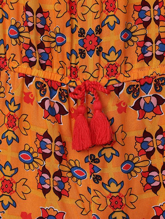 orange viscose playsuit - 15042719 - Zoom Image - 3
