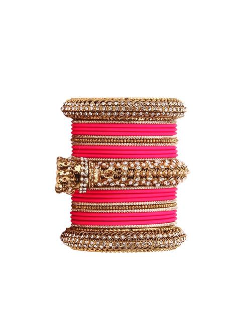 pink brass bangle - 15043126 - Standard Image - 1