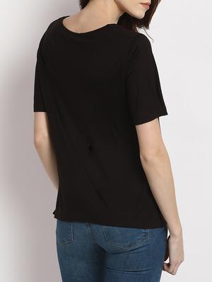tie knot hem embroidered top - 15044345 - Standard Image - 3