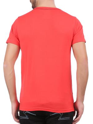 red cotton front print tshirt - 15046235 - Standard Image - 3