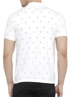 white cotton all over print tshirt - 15046638 - Standard Image - 3