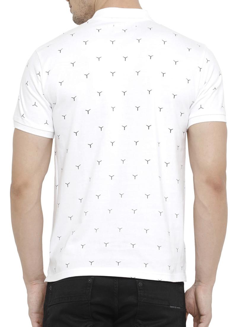 white cotton all over print tshirt - 15046638 - Zoom Image - 3