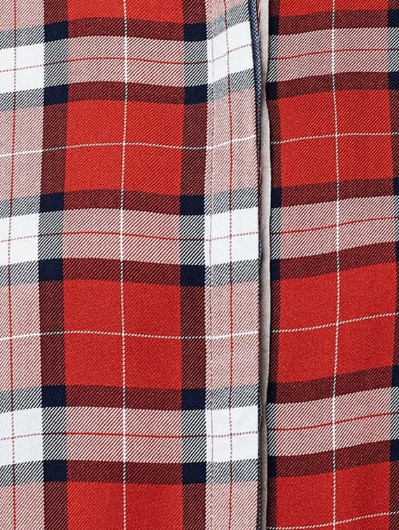 red viscose checkered shirt - 15047056 - Zoom Image - 3