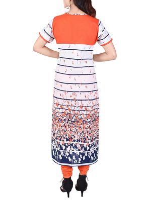 white rayon straight kurta - 15048405 - Standard Image - 3