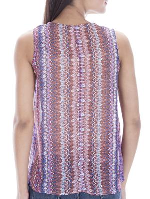 button up printed top - 15049776 - Standard Image - 3