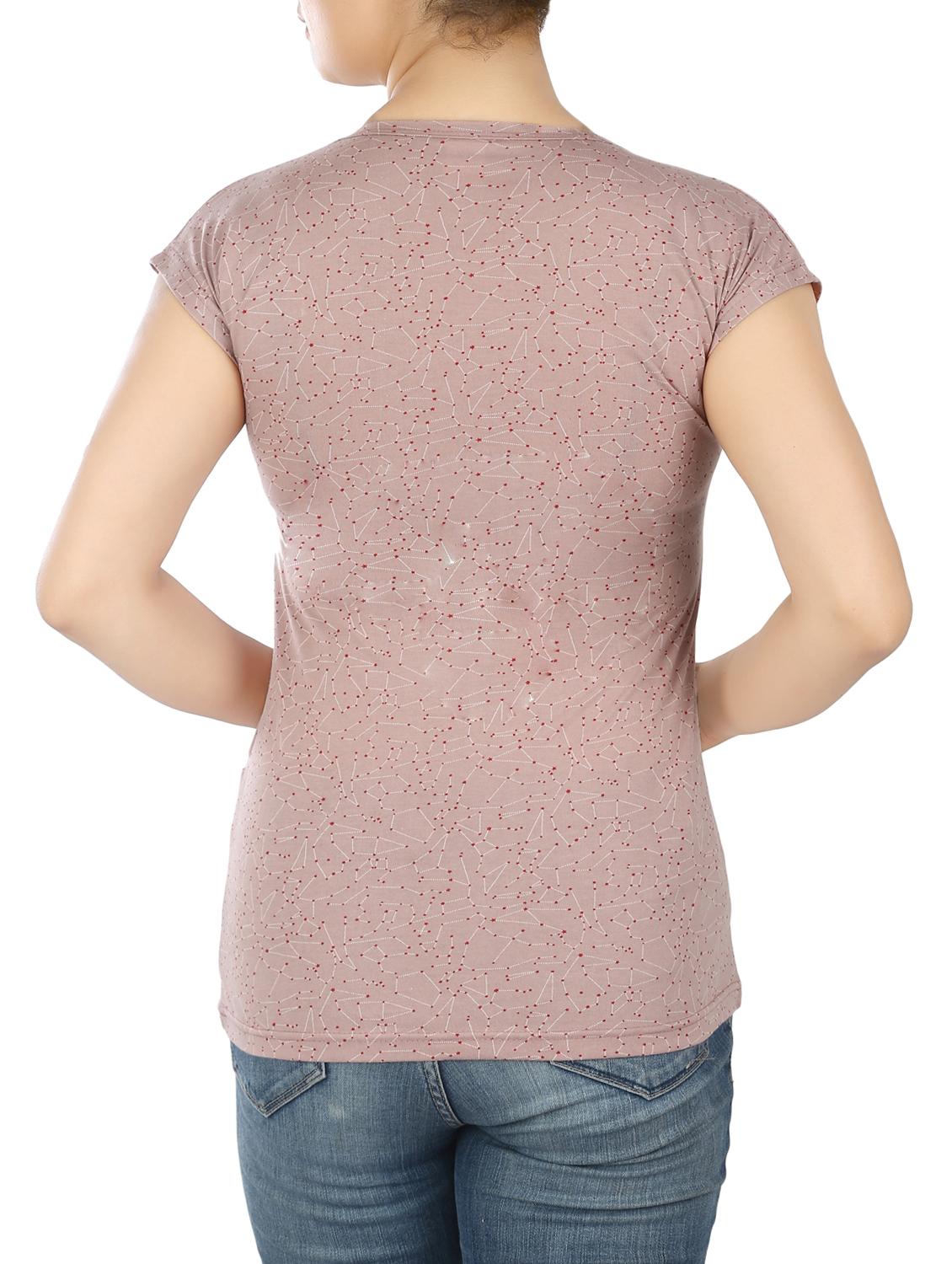 pink cotton printed tee - 15050331 - Zoom Image - 3