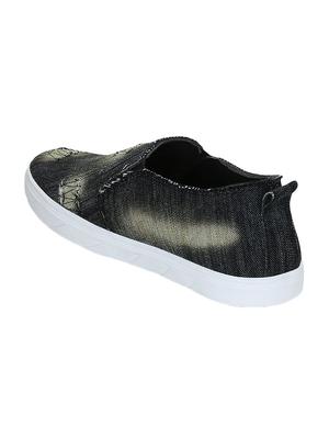 black denim washed slipons - 15052597 - Standard Image - 3