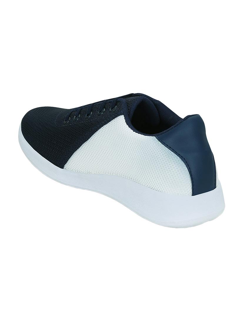 blue mesh & synthetic lace up sneakers - 15052604 - Zoom Image - 3