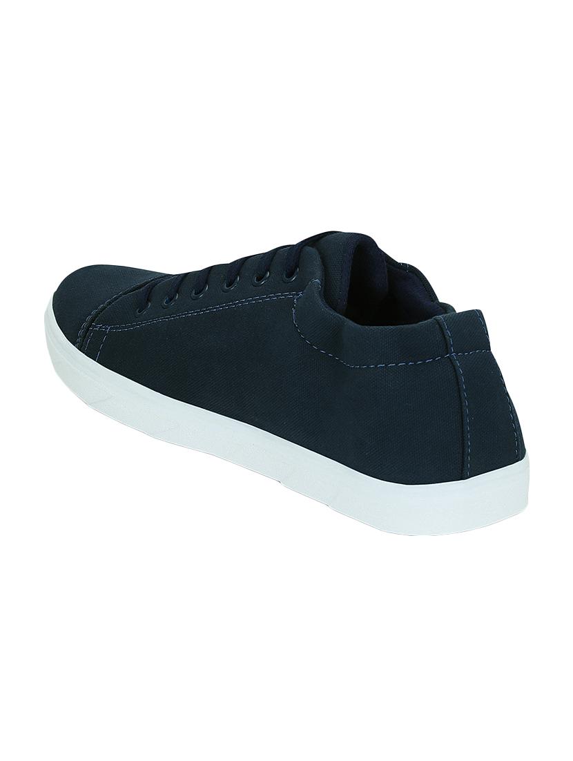 blue canvas lace up sneakers - 15052607 - Zoom Image - 3