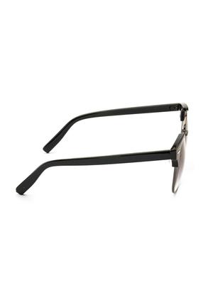Stacle UV Protected Clubmaster Style Round Oval Unisex Sunglasses (ST19551|Violet Lens) - 15055437 - Standard Image - 3