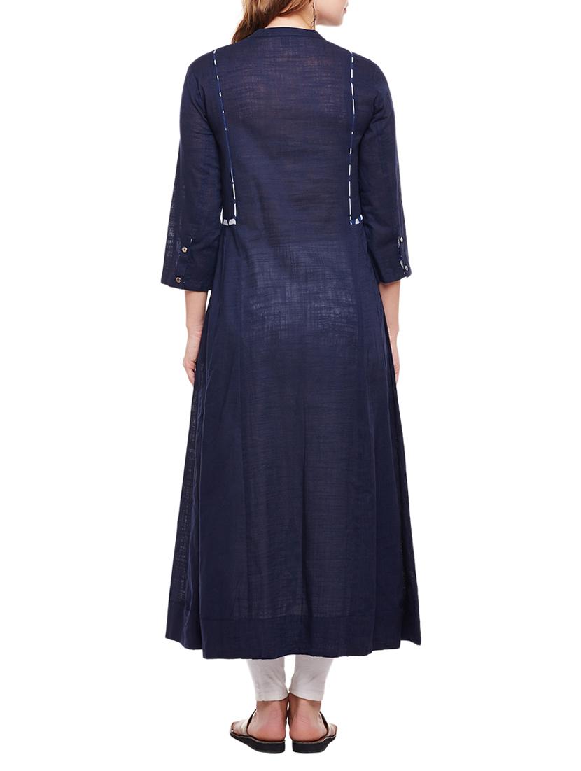 flared embroidered kurta - 15056050 - Zoom Image - 3